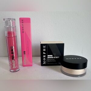 New Morphe Setting Powder and Lip Gloss Bundle